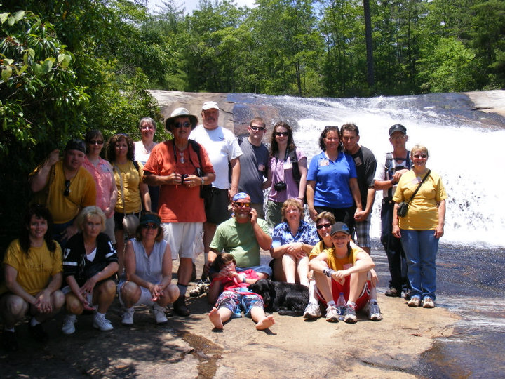 The group at Brideal Veil Falls.