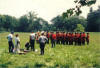 Filming the deleted volley firing scene at Biltmore Estate