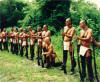 Our first look at the Huron Core group; note incompletely shaved heads, "training" breechclouts