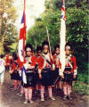 Highland Grenadiers form part of the column