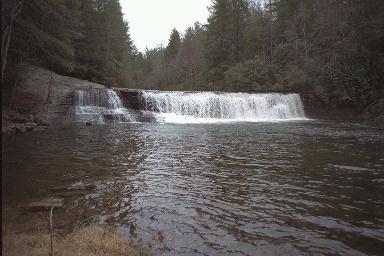 Hooker Mills Falls - Distant View